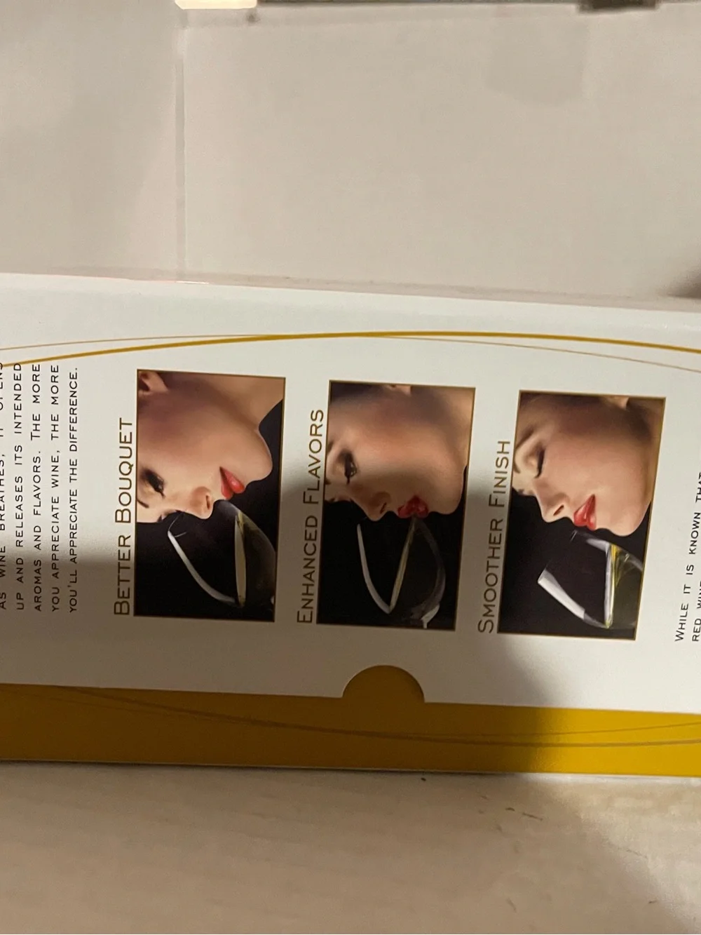 Vinturi Essential white Wine Aerator - Clear/White new in box